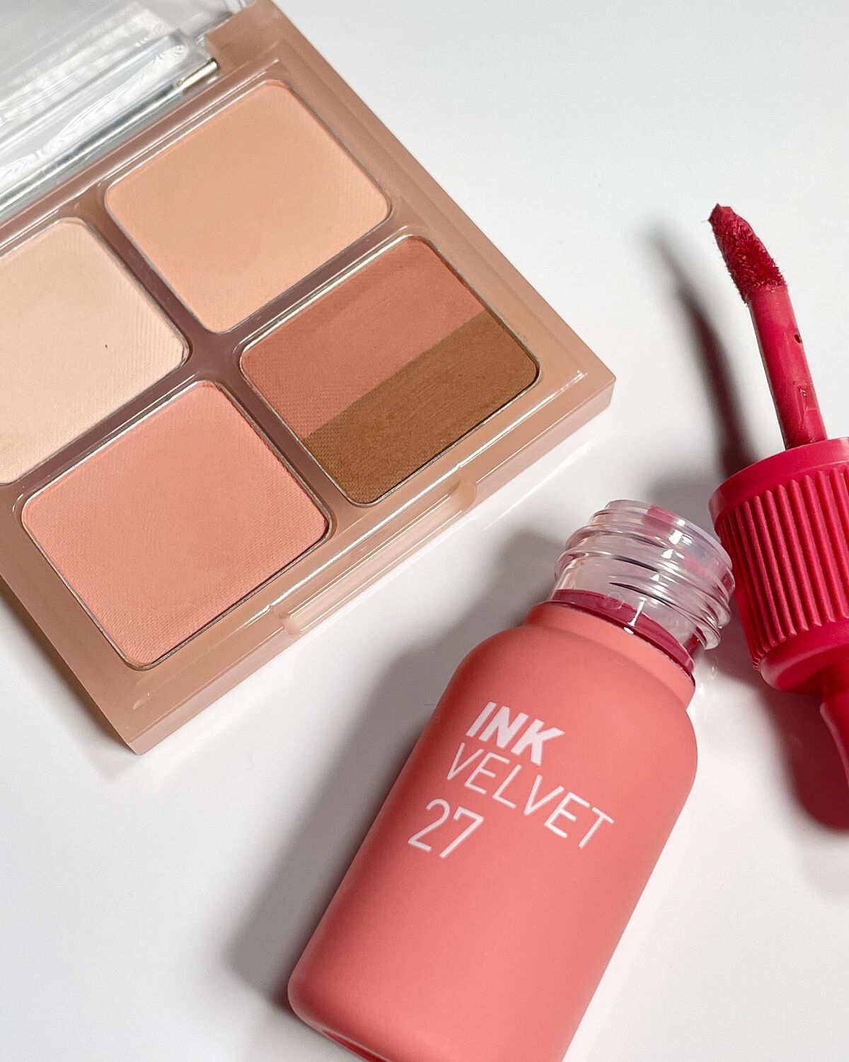 インク ベルベット 27 ストロベリー ヌード(STRAWBERRY NUDE)/PERIPERA/口紅を使ったクチコミ（2枚目）