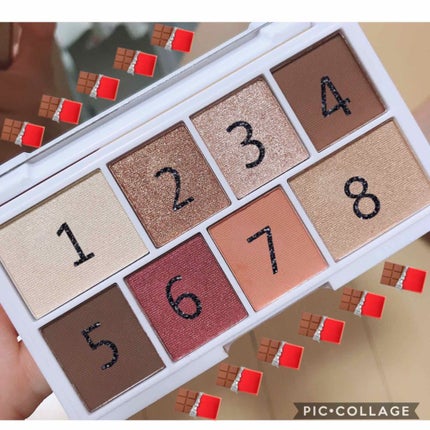 ミニチョコレートアイシャドウパレット/MAKEUP REVOLUTION/アイシャドウパレットを使ったクチコミ(2枚目)