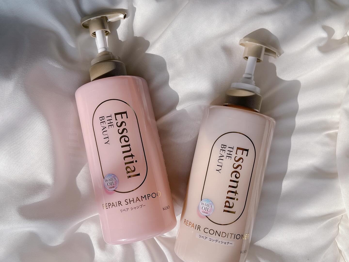ザビューティ リペアシャンプー・コンディショナー/エッセンシャル/市販シャンプーを使ったクチコミ（1枚目）