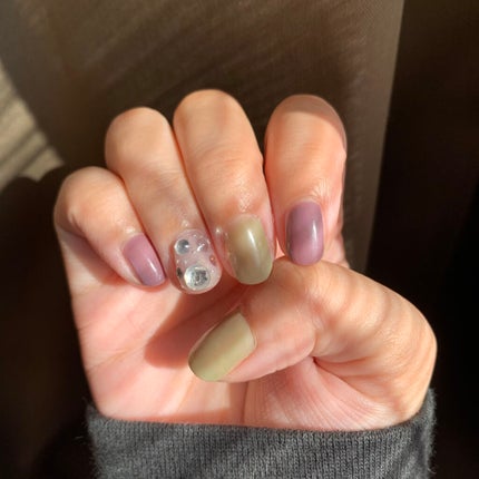 ジェルネイル(ライト対応)/セリア/ジェルネイルを使ったクチコミ(3枚目)