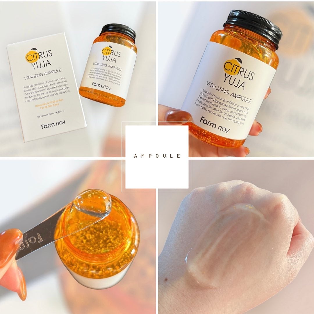 シトラスゆずバイタライジングアンプル/Farmstay/美容液を使ったクチコミ(2枚目)