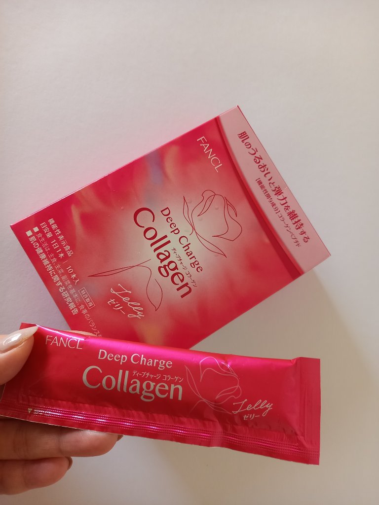 ディープチャージ  コラーゲン スティックゼリー/ファンケル/美容サプリメントを使ったクチコミ（2枚目）