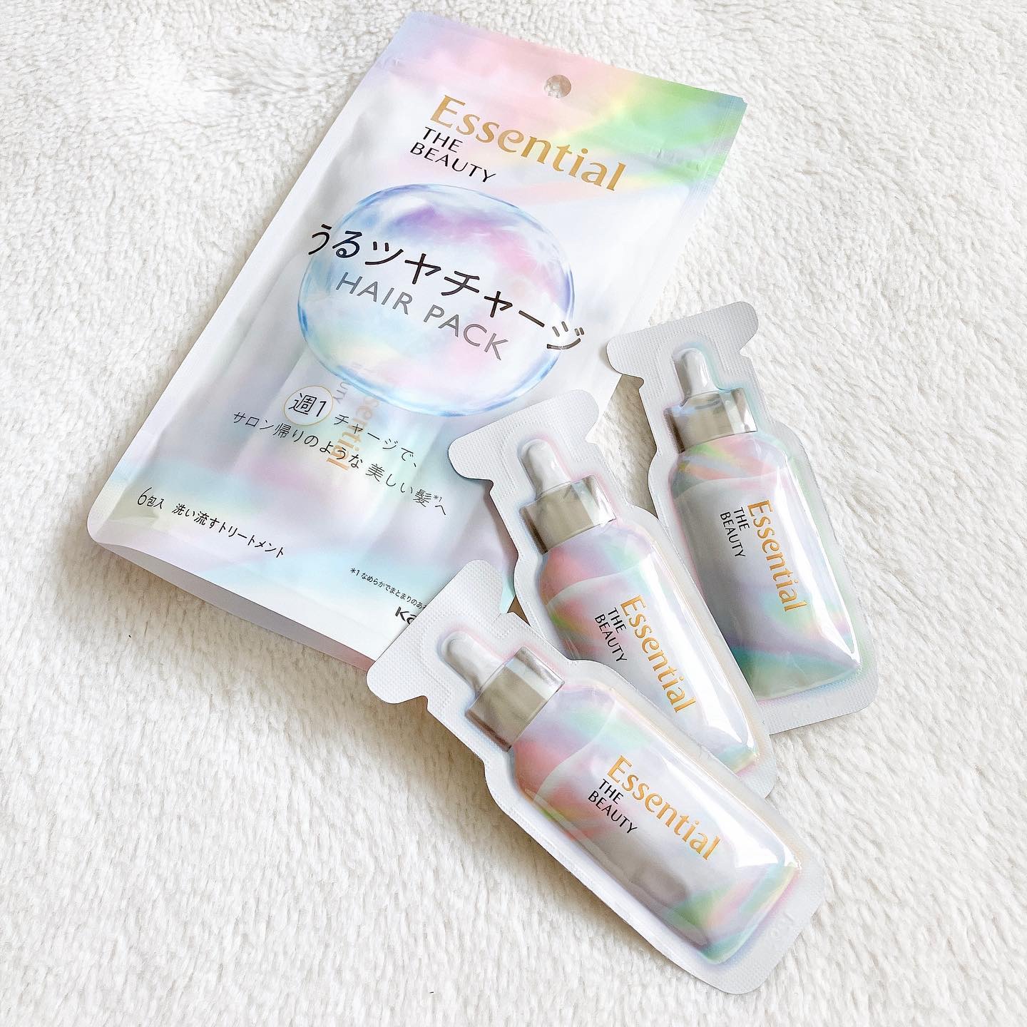 ザビューティ うるツヤチャージヘアパック/エッセンシャル/ヘアマスク・ヘアパックを使ったクチコミ（1枚目）