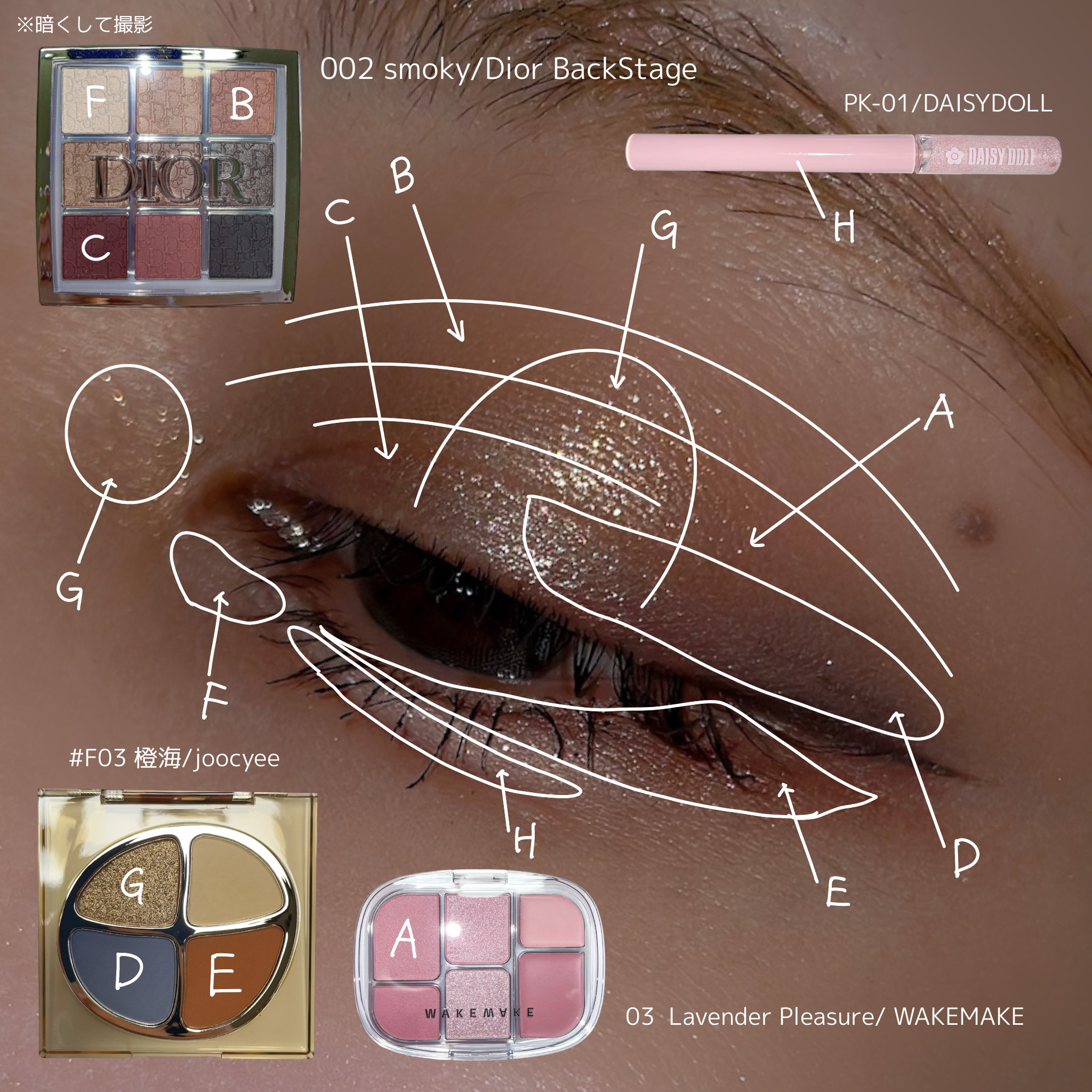 遊染インクスマッジパレット/Joocyee/アイシャドウパレットを使ったクチコミ（2枚目）
