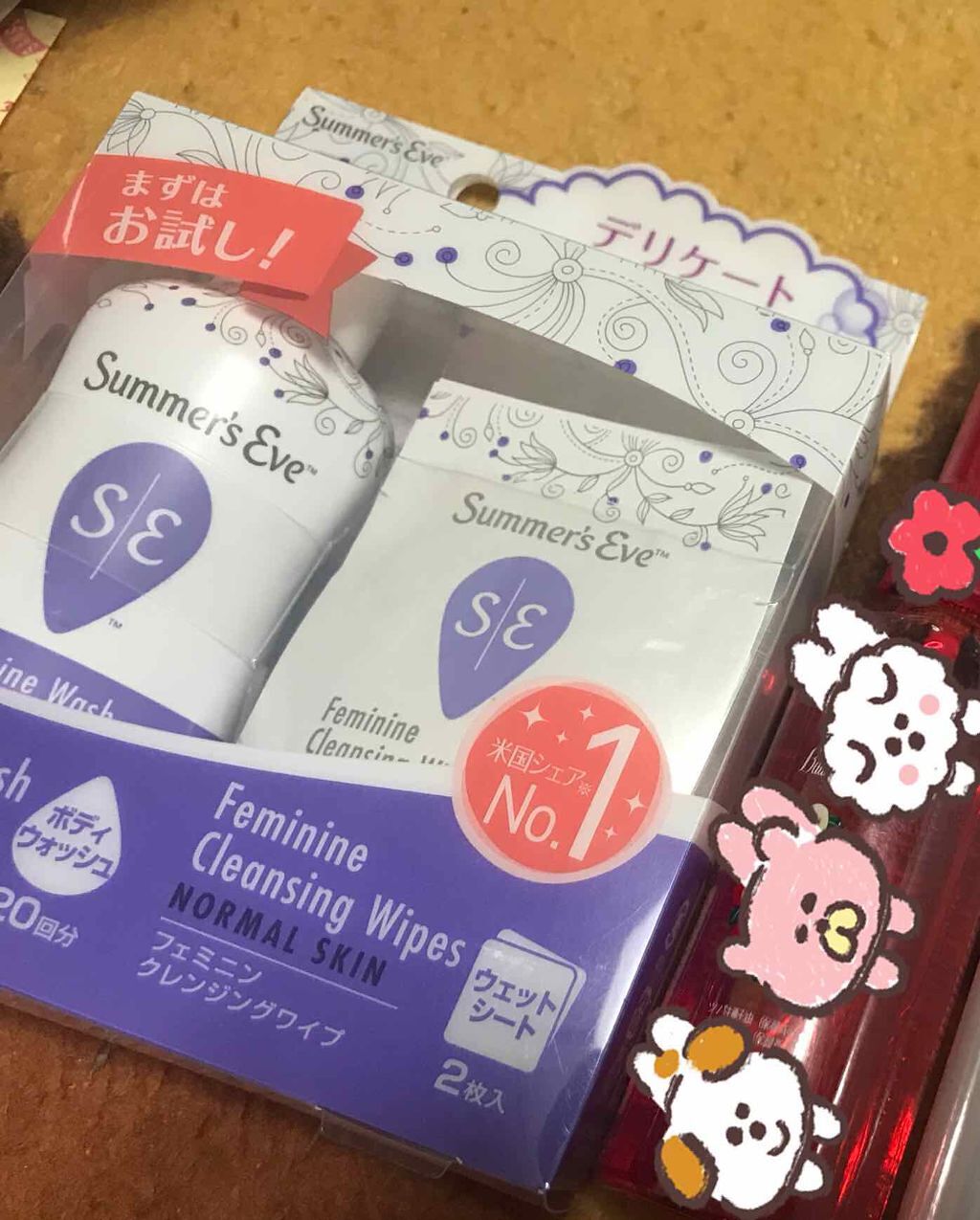 フェミニンクレンジングワイプ ノーマルスキン/Summer's Eve(サマーズイブ)/デリケートゾーンケアを使ったクチコミ(1枚目)
