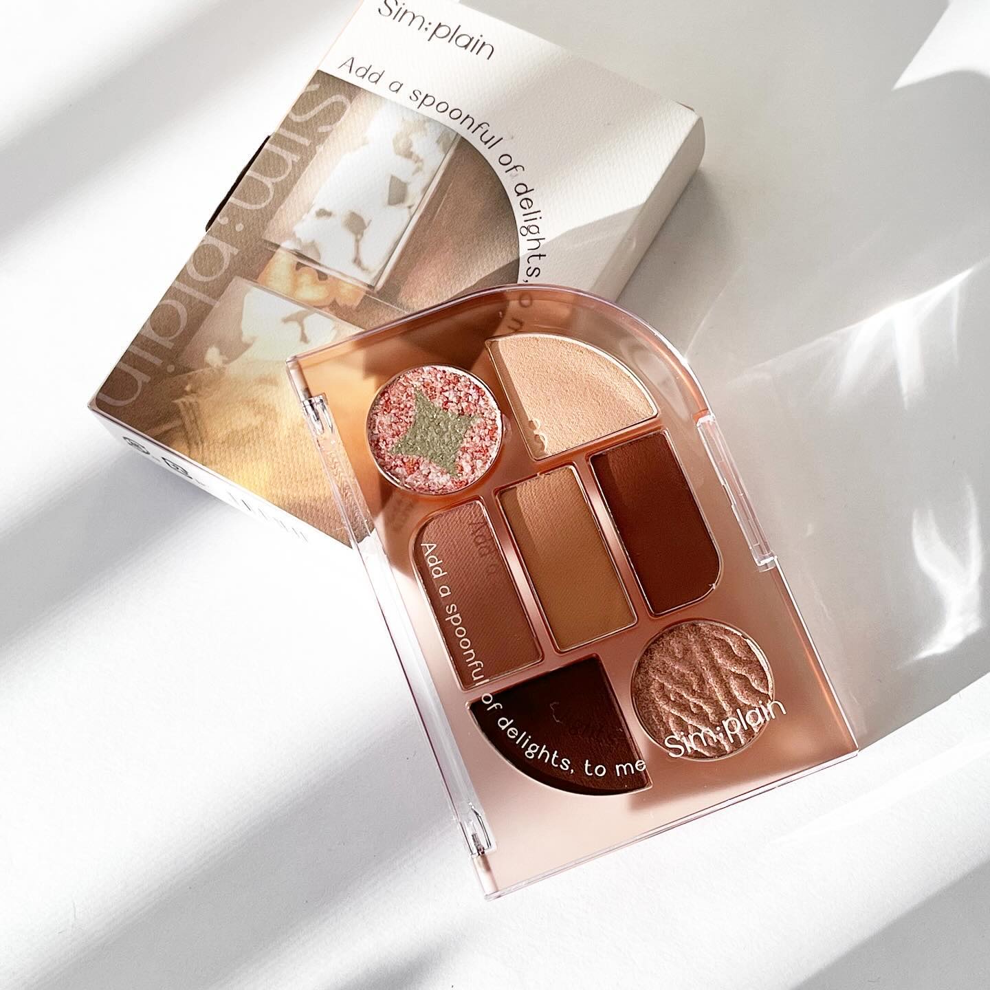 シンプレイン アイパレット 03 ニッティングコーラル/Sim;plain/アイシャドウパレットを使ったクチコミ（2枚目）