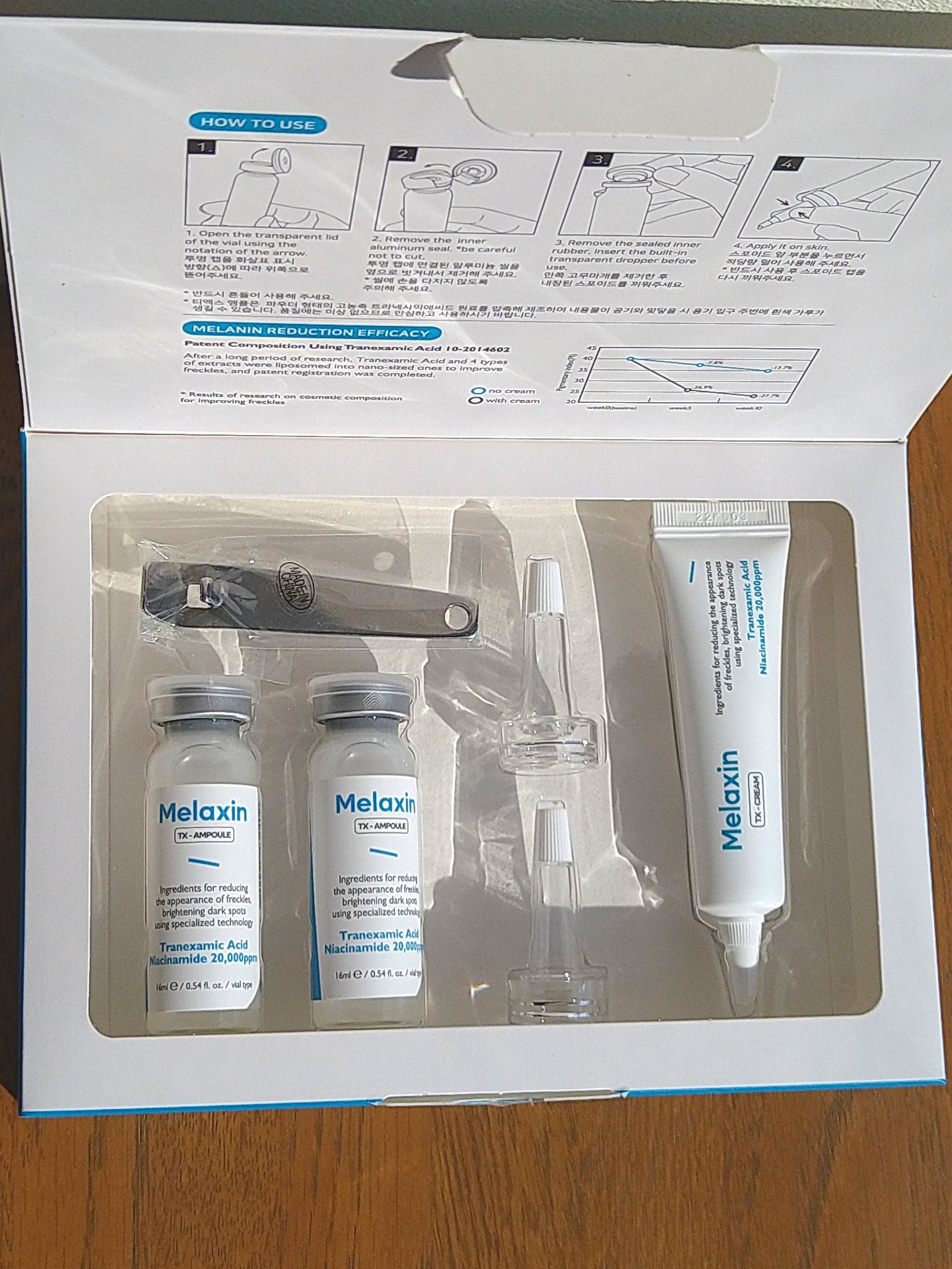 TX-シミ取りアンプルセット/Dr.Melaxin/美容液を使ったクチコミ（2枚目）