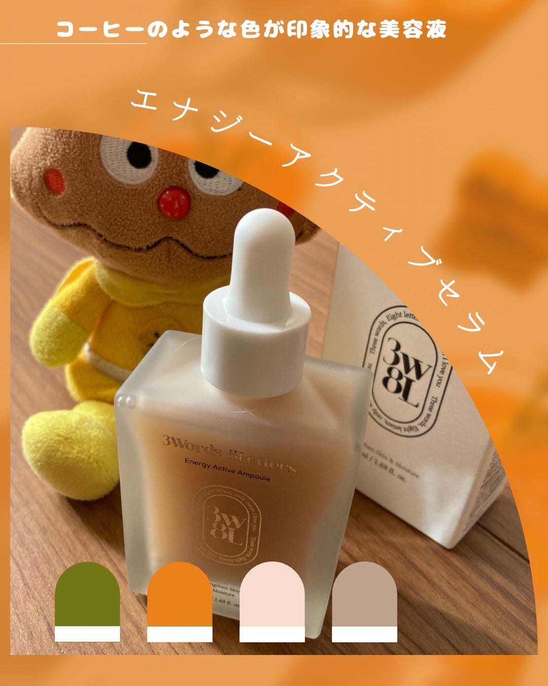 エナジーアクティブセラム/3Words 8Letters/美容液を使ったクチコミ(1枚目)