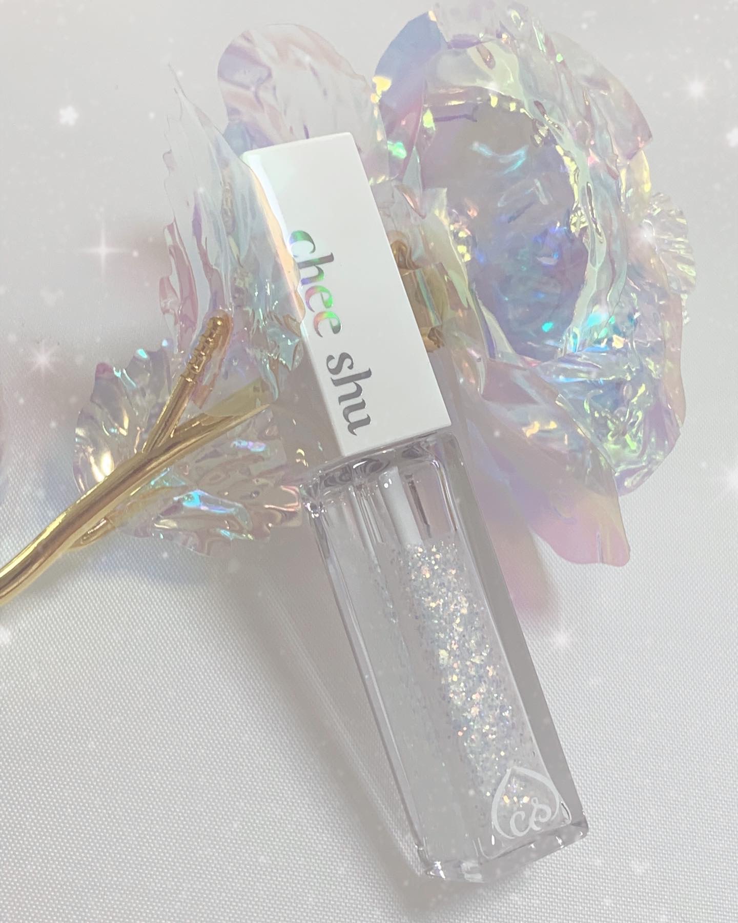 アイドルプリズムグリッター 01 天使の涙(クリア)/chee shu/グリッターを使ったクチコミ（1枚目）