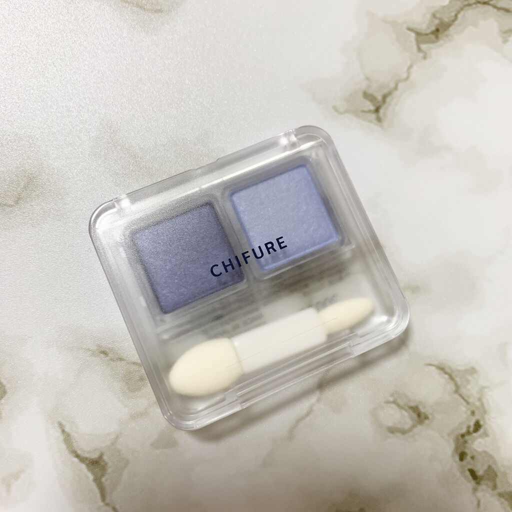 ツイン カラー アイシャドウ 93 ブルー系/ちふれ/アイシャドウパレットを使ったクチコミ（1枚目）