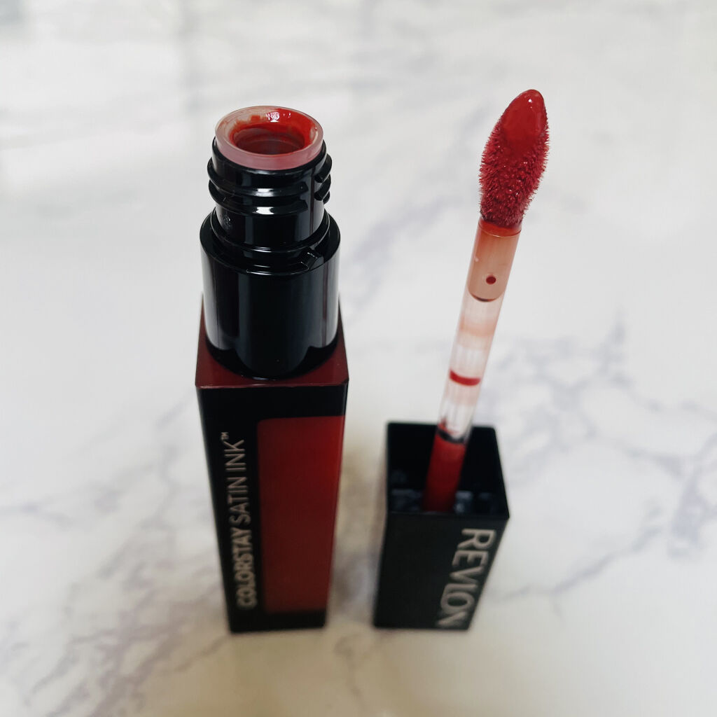 カラーステイ サテン インク/REVLON/口紅を使ったクチコミ（2枚目）