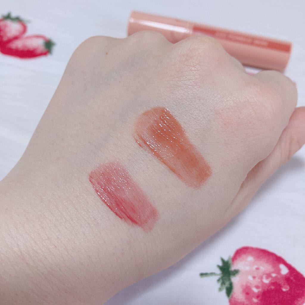 ジューシーラスティングティント/rom&nd/リップティントを使ったクチコミ（2枚目）