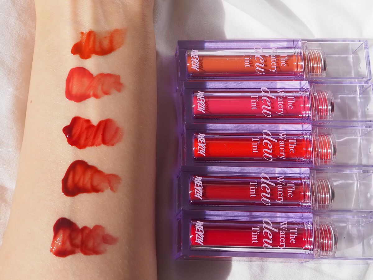 ザ ウォータリーデューティント/MERZY/リップティントを使ったクチコミ（2枚目）