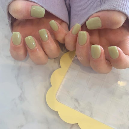 Iuna. Mizuki on LIPS 「.春感じた🍈💚#nail#nailstagram#gelnai..」(2枚目)