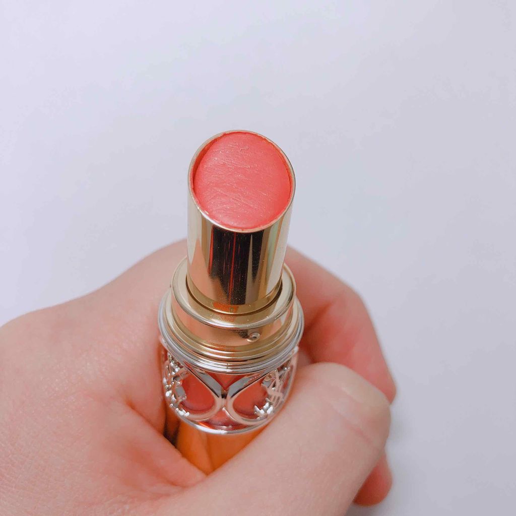 ルージュ ヴォリュプテ シャイン/YVES SAINT LAURENT BEAUTE/口紅を使ったクチコミ(2枚目)