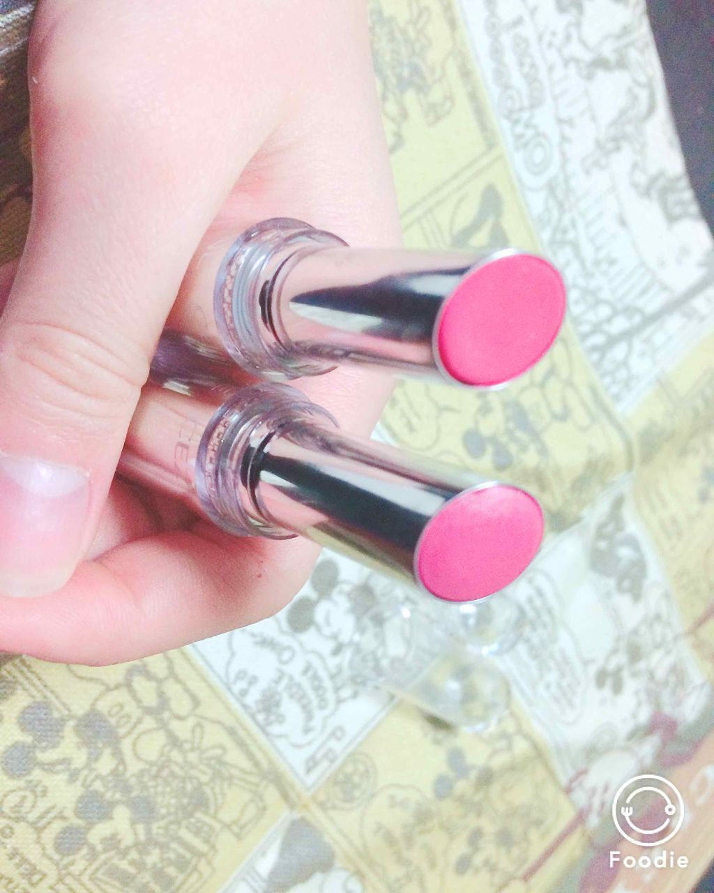 ラスティンググロスリップ/CEZANNE/口紅を使ったクチコミ（2枚目）