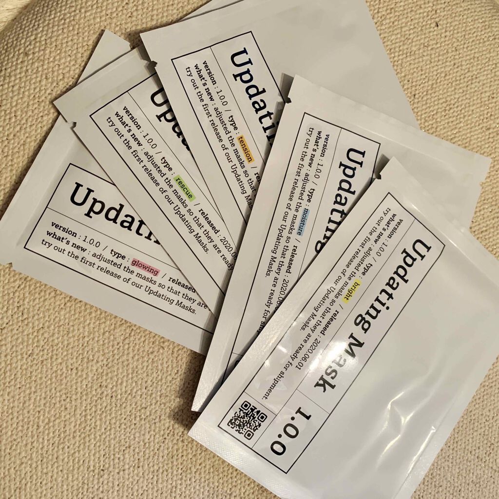 Updating Mask 1.0.0 Type B（透明感）／bright 1セット5枚入り/meol/シートマスク・パックを使ったクチコミ（3枚目）
