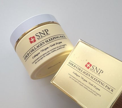 SNP ゴールド コラーゲン スリーピング パック/SNP/シートマスク・パックを使ったクチコミ(1枚目)