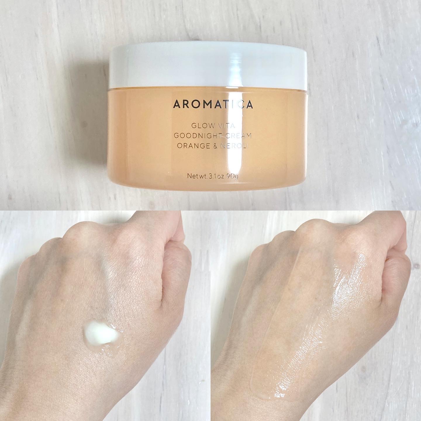 グロービタグットナイトクリーム/AROMATICA/フェイスクリームを使ったクチコミ（3枚目）