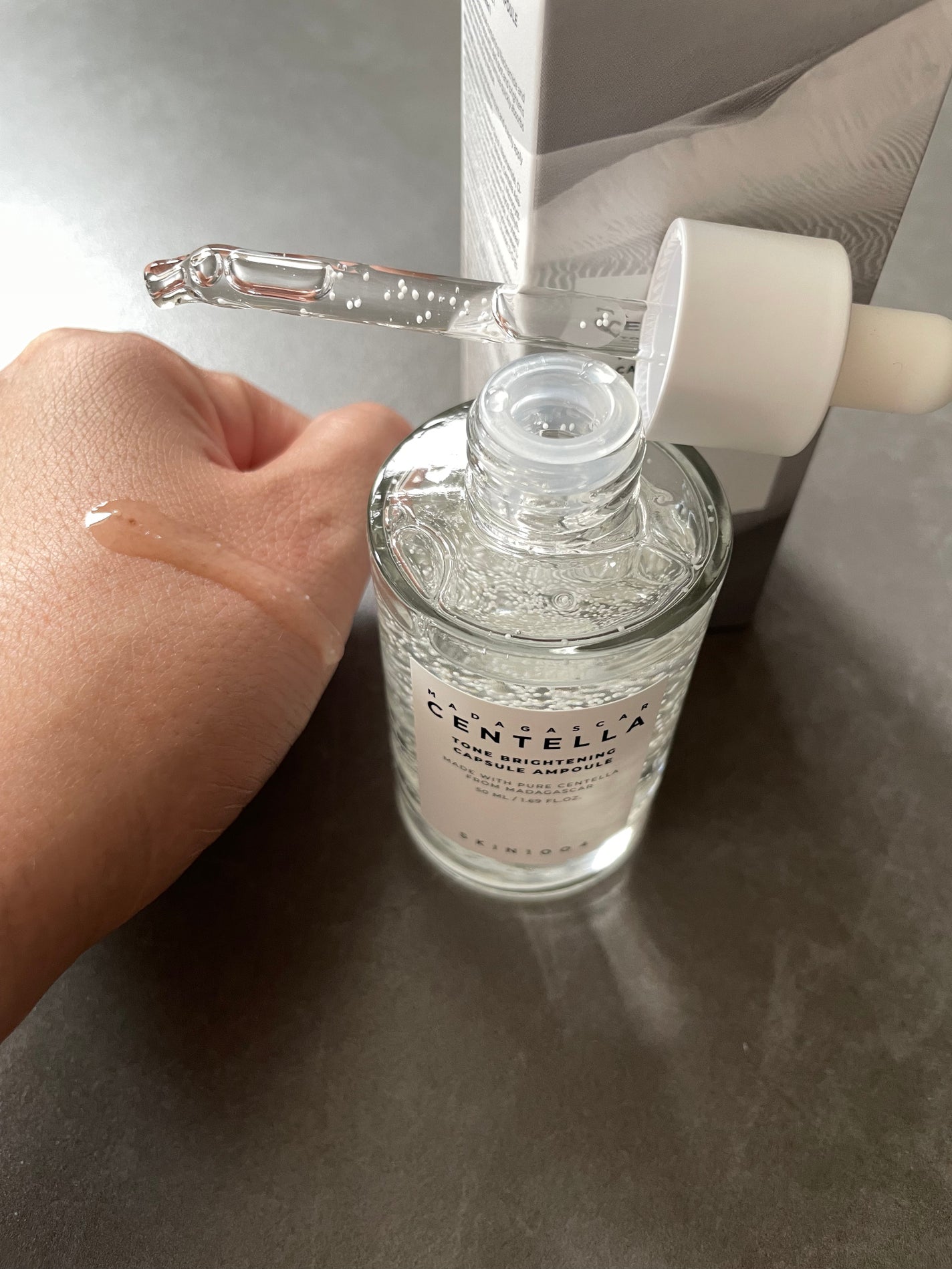 トーンブライトニング カプセルアンプル/SKIN1004/美容液を使ったクチコミ(3枚目)