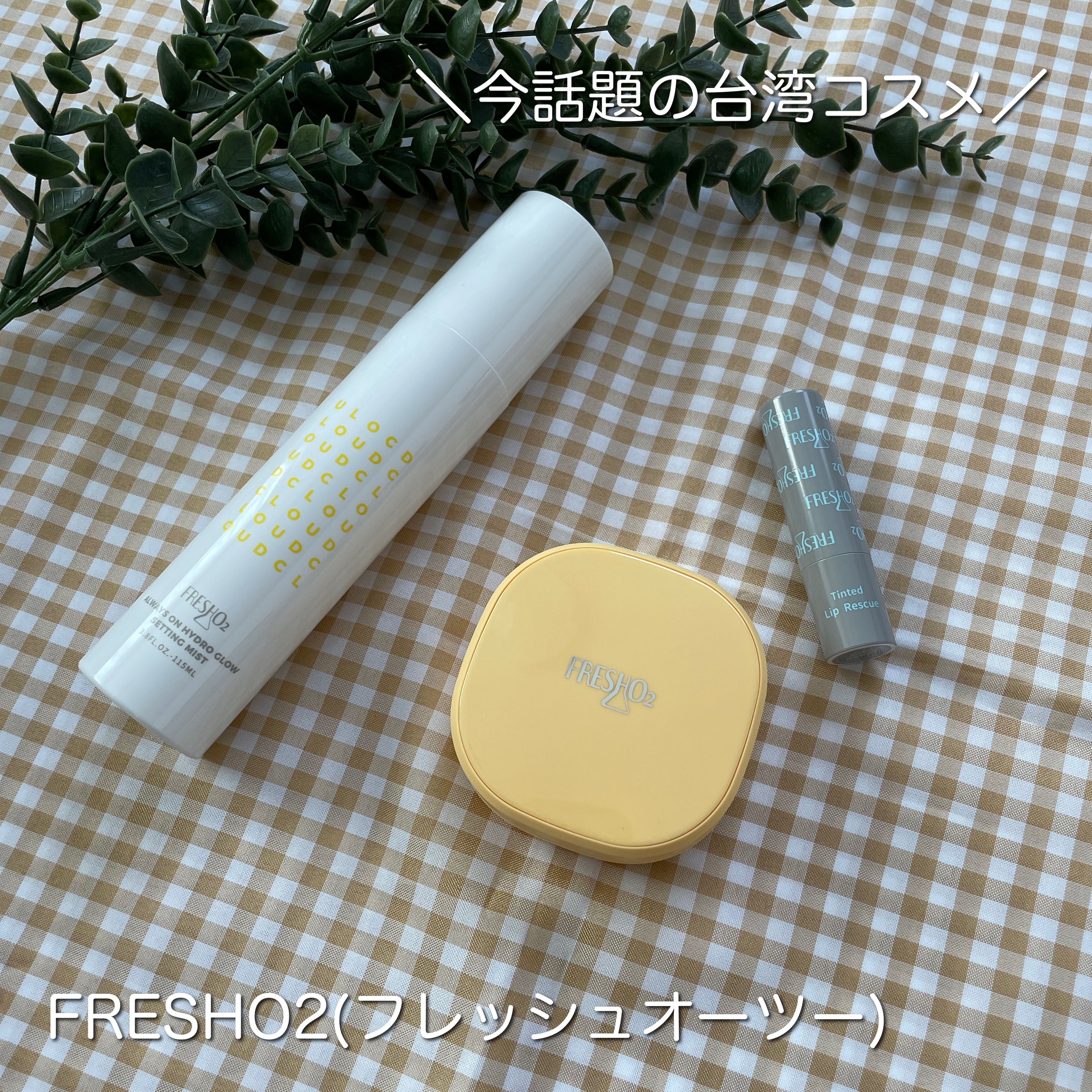 クラウドオールウェイズオン ハイドログロー メイクキー プミスト/FRESHO2/フィックスミストを使ったクチコミ（1枚目）