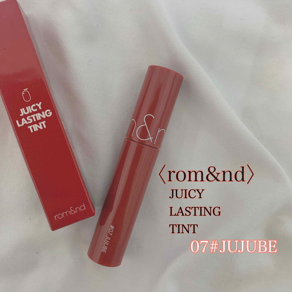 ジューシーラスティングティント/rom&nd/リップティントを使ったクチコミ（1枚目）