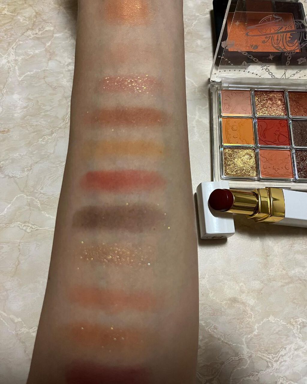 クォーツ 9色アイシャドウパレット(ドリームランドアイシャドウ)/ZEESEA/アイシャドウパレットを使ったクチコミ（2枚目）