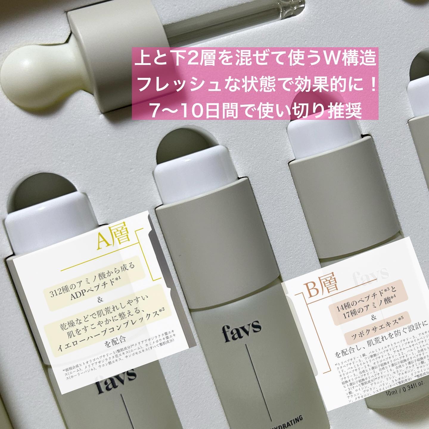 ペプチドハイドレーティングアンプル 6ea/favs/美容液を使ったクチコミ（3枚目）