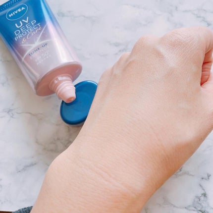 ニベアUV ディープ プロテクト&ケア トーンアップ エッセンス/ニベア/日焼け止めローションを使ったクチコミ(3枚目)