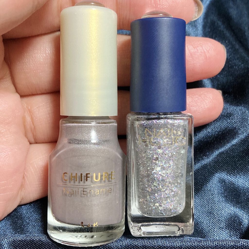 ネイル エナメル 046 グレー系パール/ちふれ/マニキュアを使ったクチコミ（2枚目）