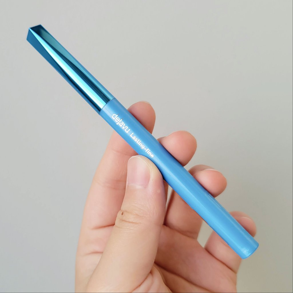 「密着アイライナー」極細クリームペンシル マーガレットブラウン（限定色）/デジャヴュ/ペンシルアイライナーを使ったクチコミ（3枚目）