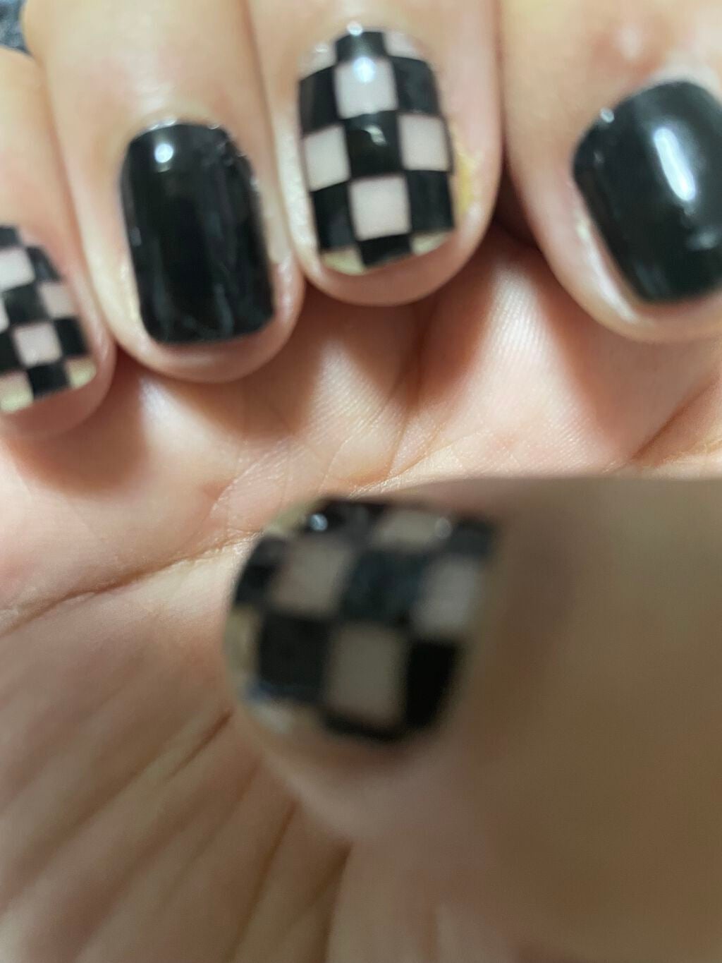 セミキュアジェルネイル(ハンド)/ohora/ネイルシールを使ったクチコミ(1枚目)