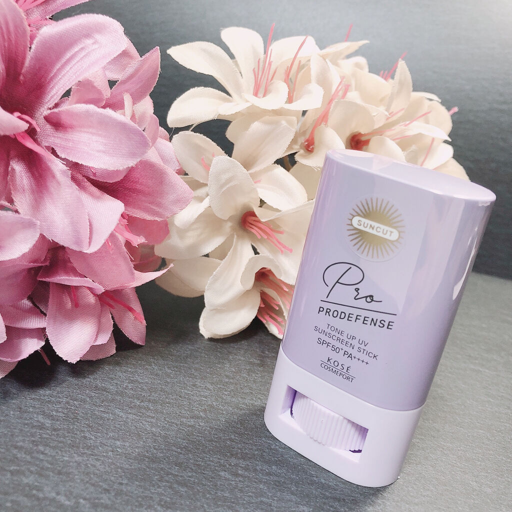 プロディフェンス トーンアップUV スティック/サンカット®/日焼け止めスティックを使ったクチコミ（1枚目）