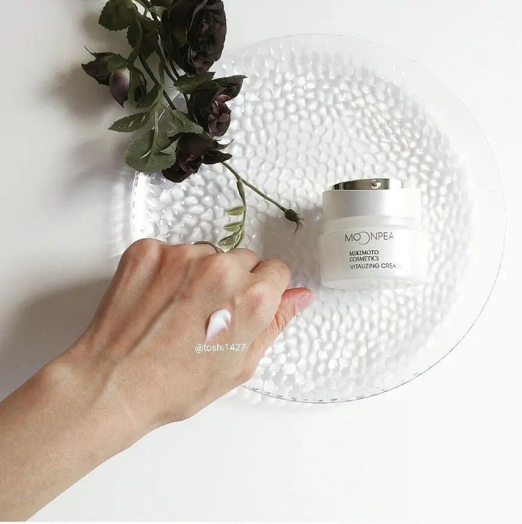 ムーンパール バイタライジングクリーム/ミキモト コスメティックス/フェイスクリームを使ったクチコミ（3枚目）