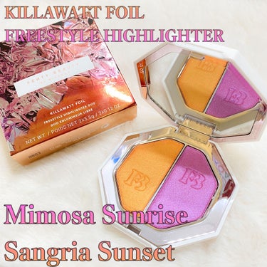 ▶︎FENTY BEAUTY BY RIHANNA
KILLAWATT FOIL FREESTYLE HIGHLIGHTER
Mimosa Sunrise/Sangria Sunset($36)

Fe