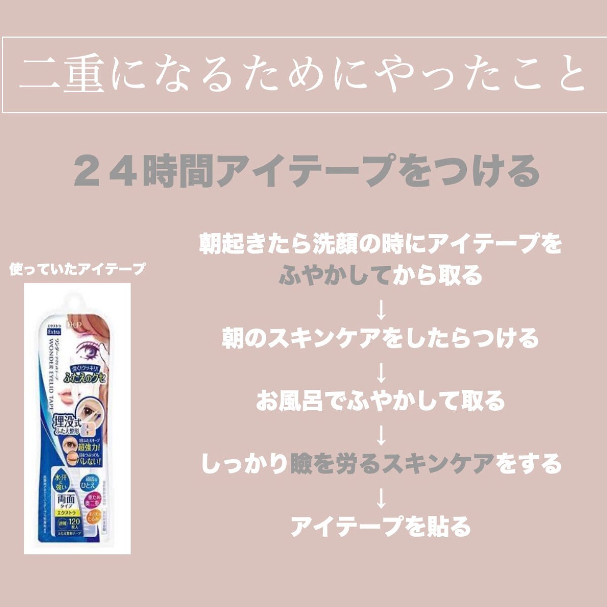 ワンダーアイリッドテープ Extra/D-UP/二重まぶた用アイテムを使ったクチコミ(3枚目)