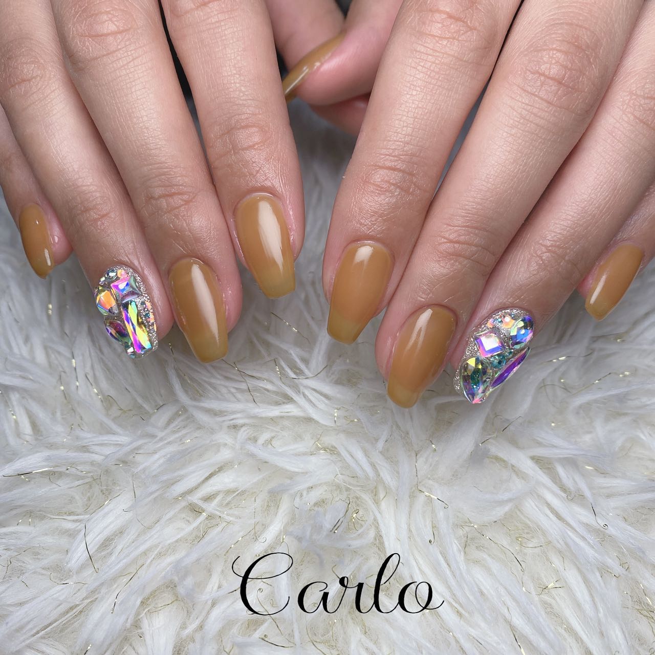 YUKA on LIPS 「2本art..#狭山ヶ丘ネイルサロン#小手指ネイルサロン#所沢..」(1枚目)