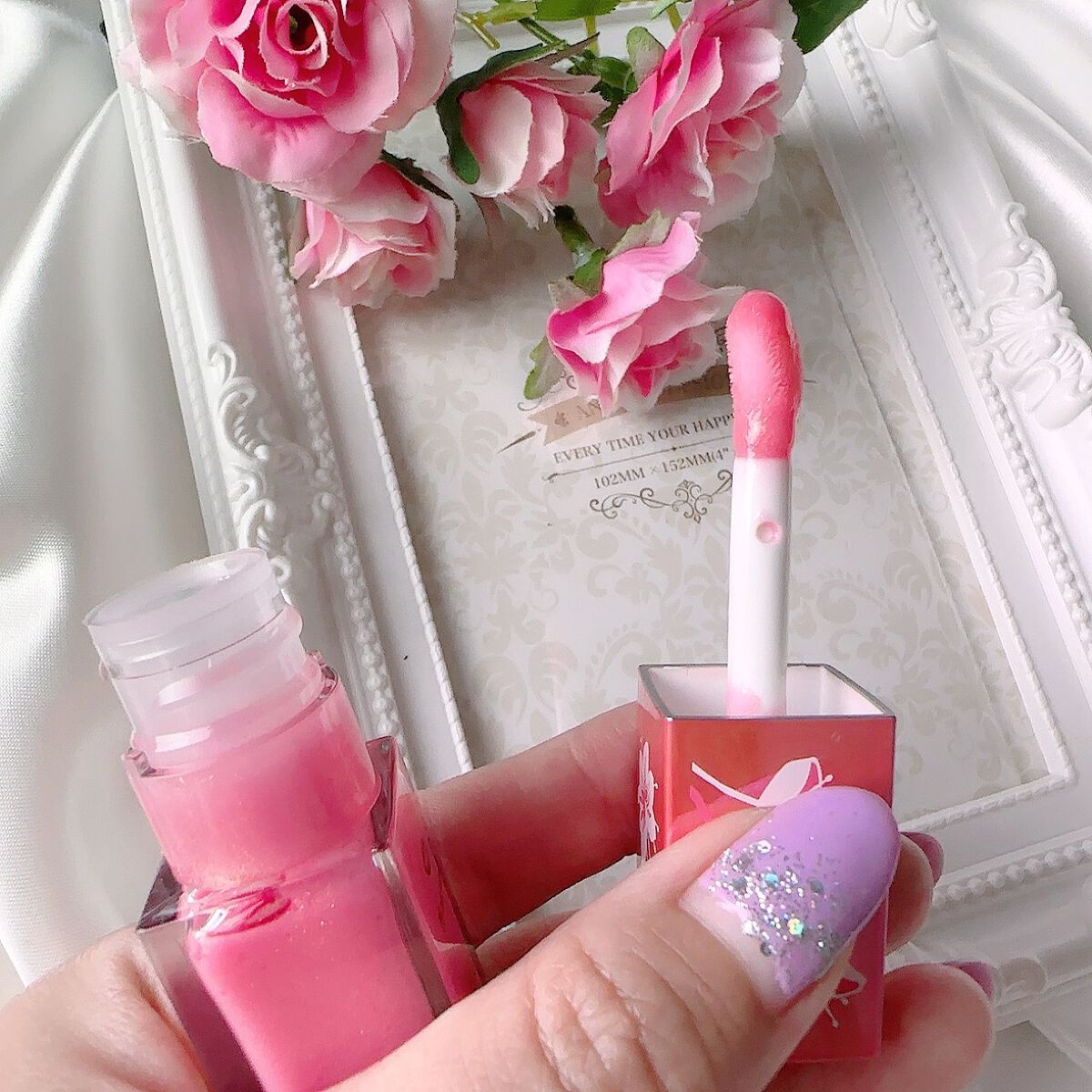 コンフォート リップオイル シマー/CLARINS/リップグロスを使ったクチコミ(2枚目)