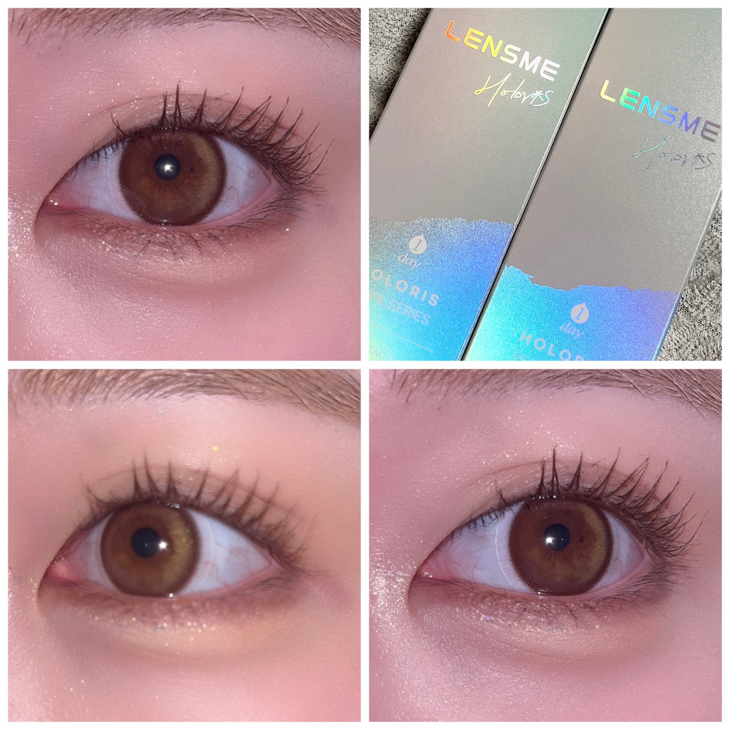 クローリングブラウン/LENSME/カラーコンタクトレンズを使ったクチコミ(3枚目)