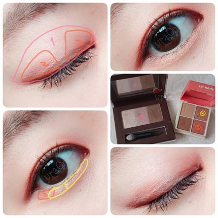 ワンダーハニー 恋するピュアアイズ やさしく見つめて/VECUA Honey/アイシャドウパレットを使ったクチコミ(2枚目)