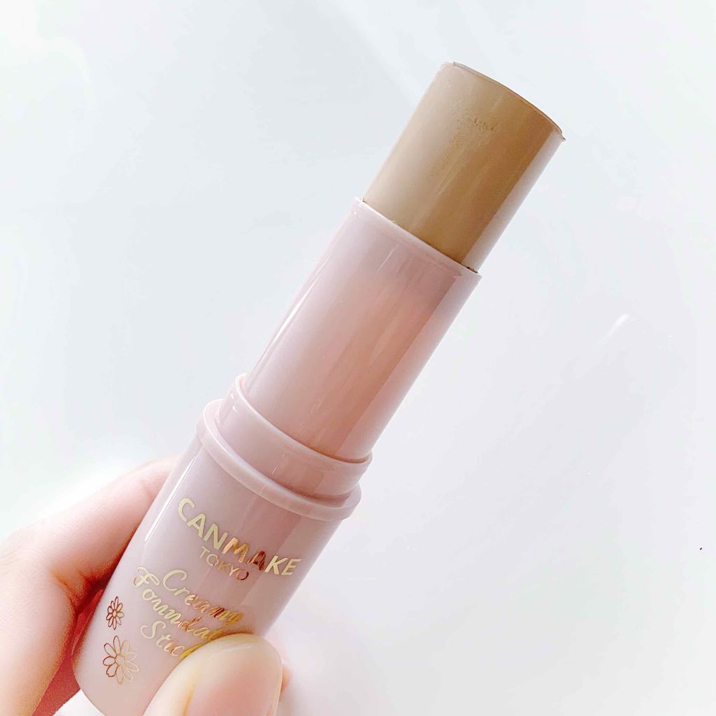 キャンメイク クリーミーファンデーションスティックのクチコミ「こんにちは❣️

記事をご覧いただきありがとうございます😊✨








今日ご紹介するの.....」（3枚目）