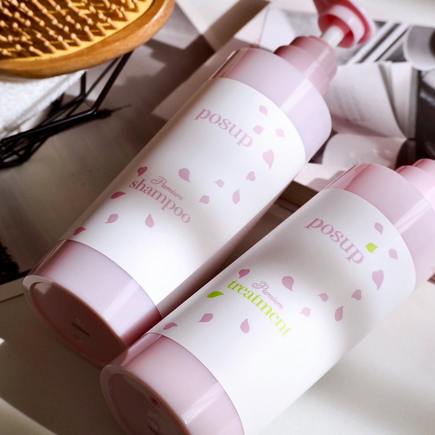 ポスプ プレミアムシャンプー/プレミアムトリートメント/posup/市販シャンプーを使ったクチコミ(1枚目)