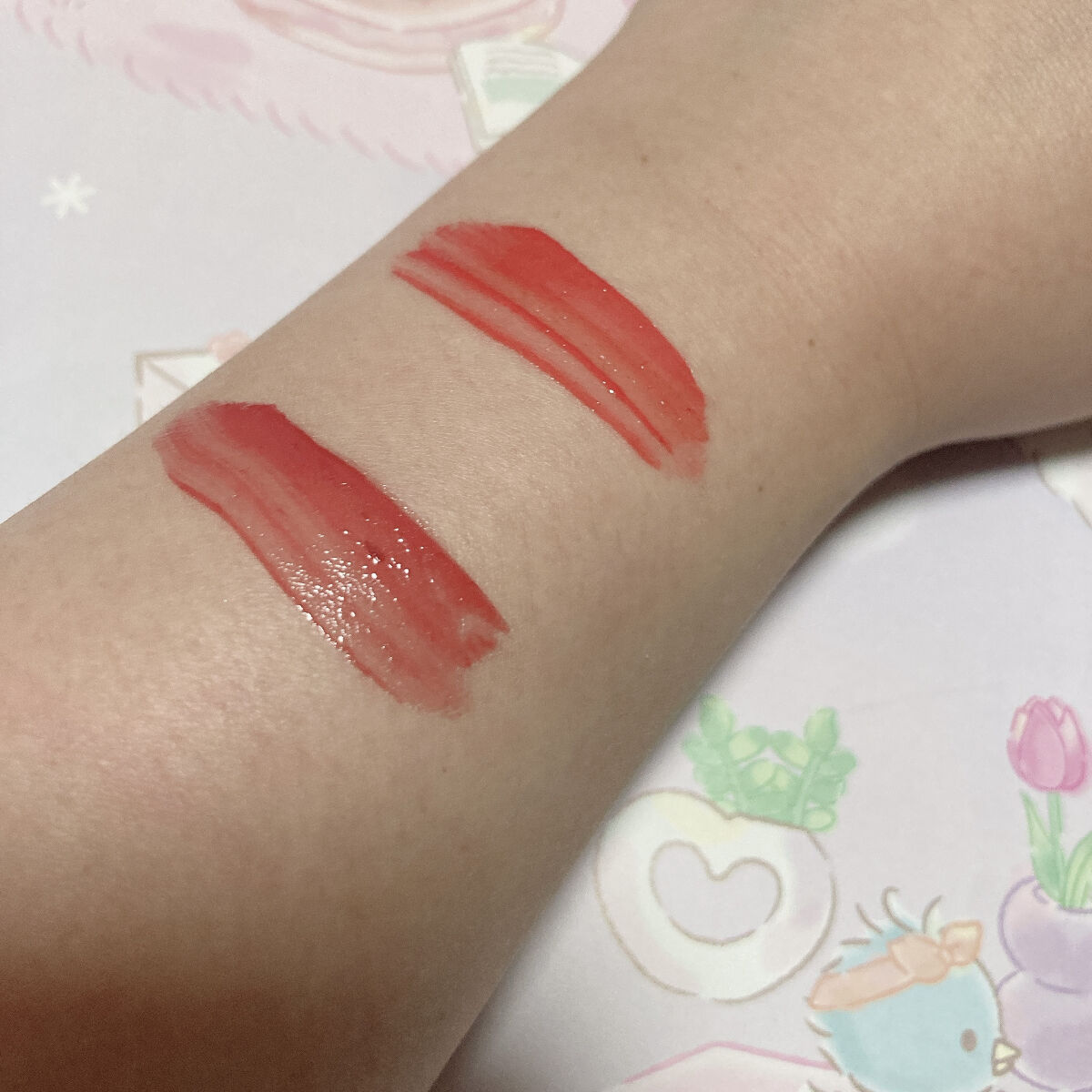 フルーティーグラムティント 109 フレッシュ/Laka/リップティントを使ったクチコミ（3枚目）