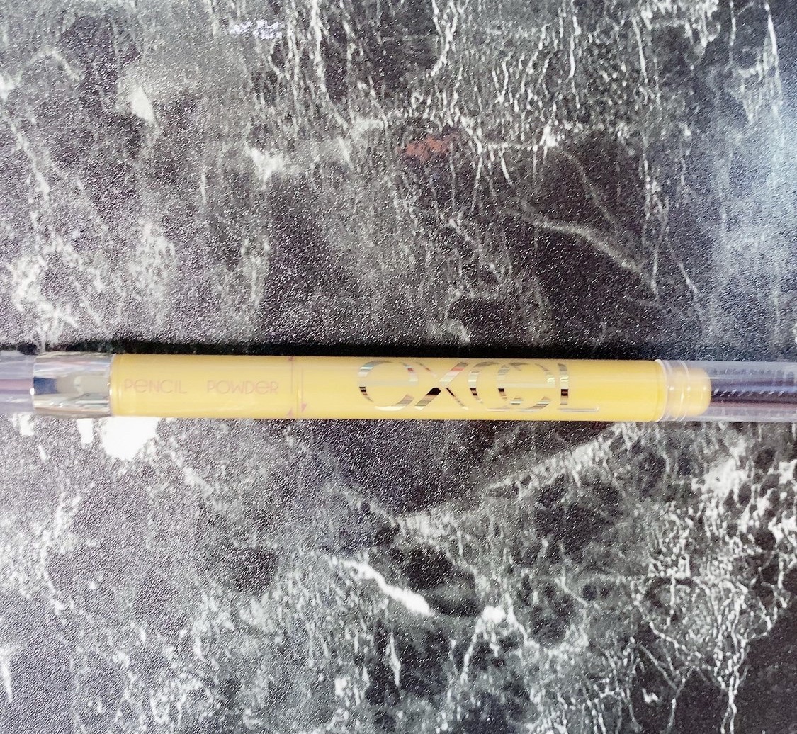 パウダー＆ペンシル　アイブロウＥＸ PD15 オリーブブラウン/excel/アイブロウペンシルを使ったクチコミ（2枚目）