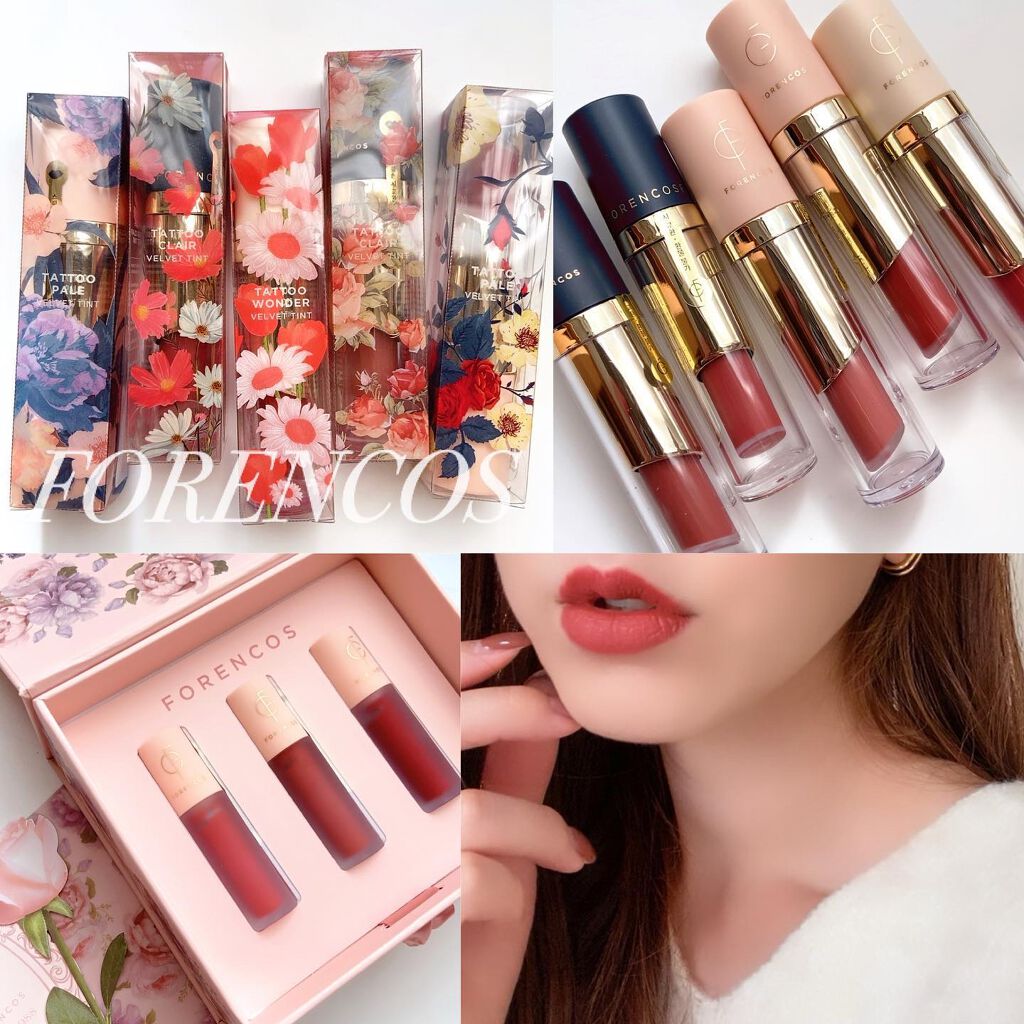 タトゥーベルベットティント/フォレンコス/リップティントを使ったクチコミ（1枚目）