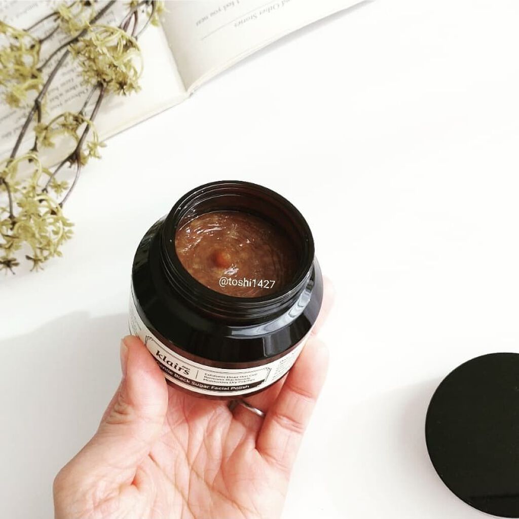 ジェントルブラックシュガーフェイシャルポリッシュ(110g)/Klairs/洗い流すパック・マスクを使ったクチコミ（2枚目）