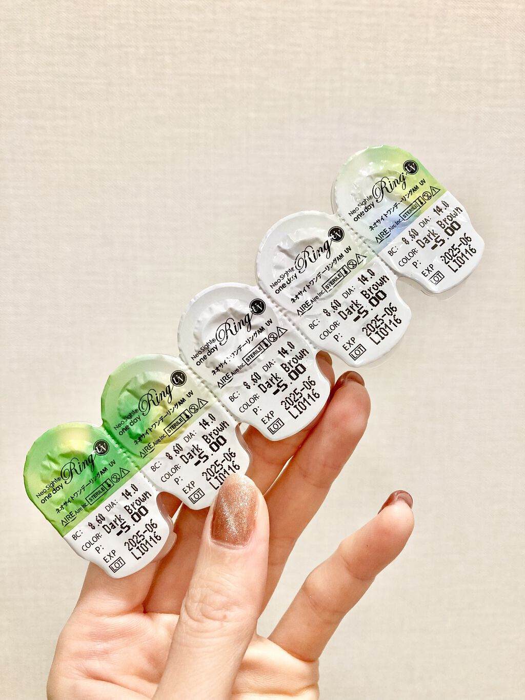 ネオサイトワンデー リングUV/Aire/ワンデー（１DAY）カラコンを使ったクチコミ（3枚目）