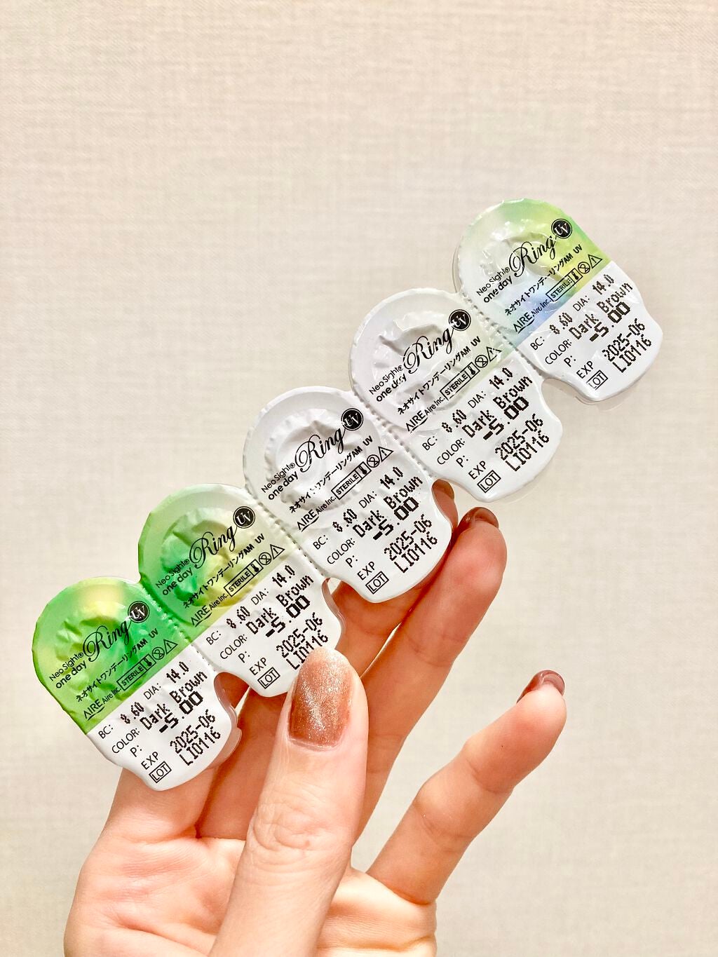 ネオサイトワンデー リングUV/Aire/ワンデー(1DAY)カラコンを使ったクチコミ(3枚目)