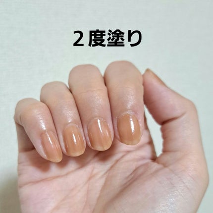 アンドバイロムアンド グラッシードロップネイル BE01 キャラメル/&nd by rom&nd/マニキュアを使ったクチコミ(3枚目)