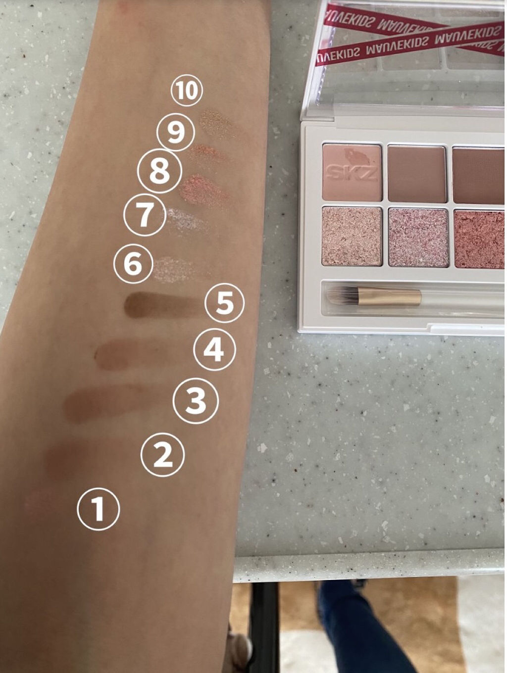 straykids限定カラープロアイパレット/CLIO/アイシャドウパレットを使ったクチコミ（3枚目）